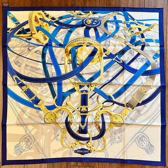 HERMES Cavalcadour Voltigeur Silk Scarf - Picture 1 of 6